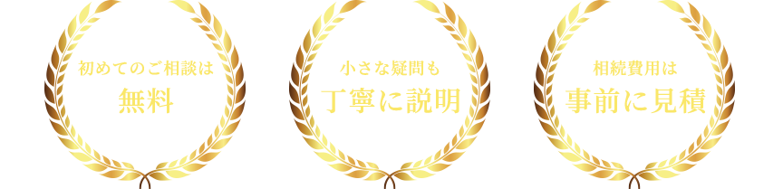 初めてのご相談は無料小さな疑問も丁寧に説明相続費用は事前に見積 